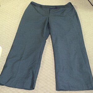 Jones Wear Women's 10 Navy Blue on Blue Striped Fully Lined Hi Rise Dress Pants